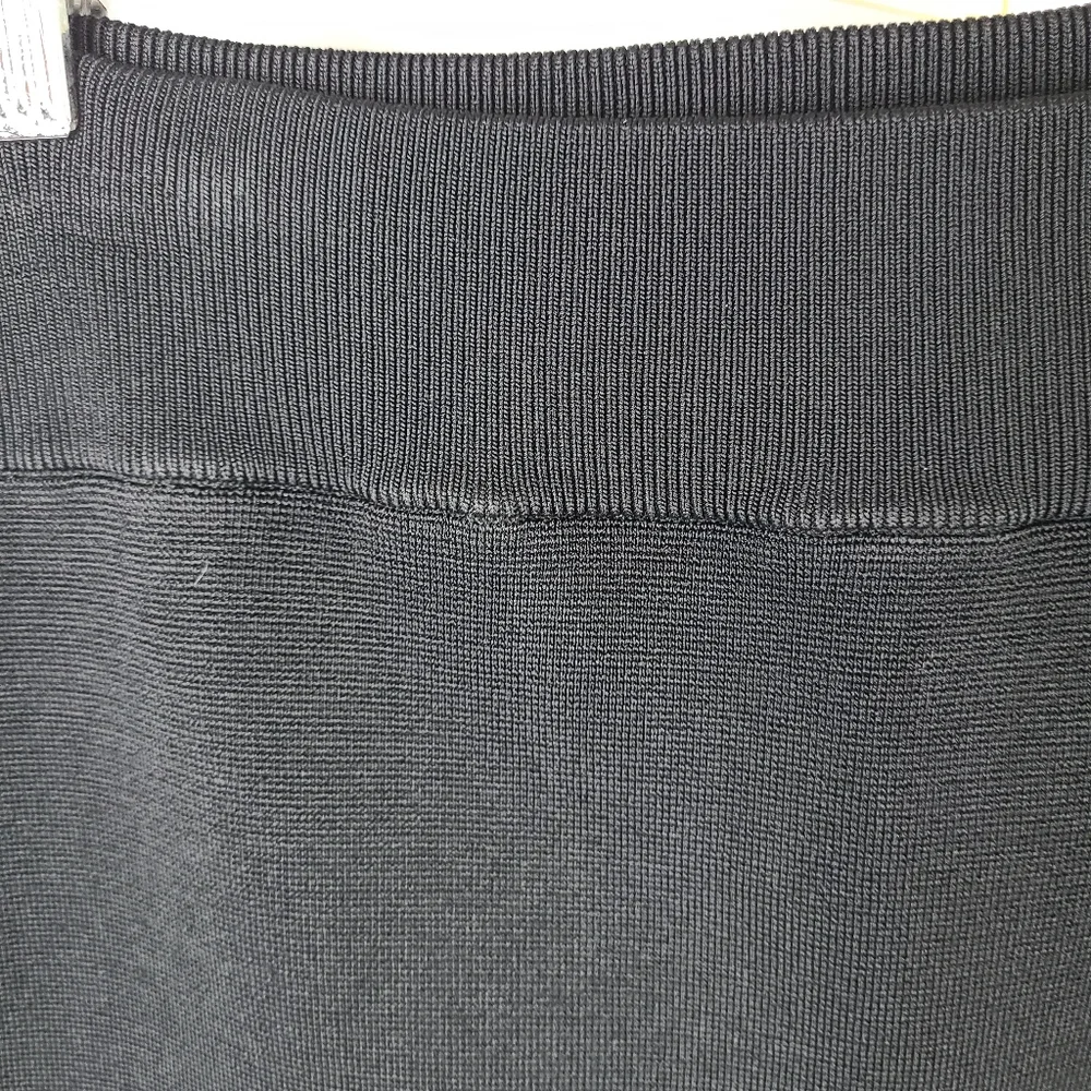 A.L.C. Pike Black Faux Wrap Stretchy Mini Skirt